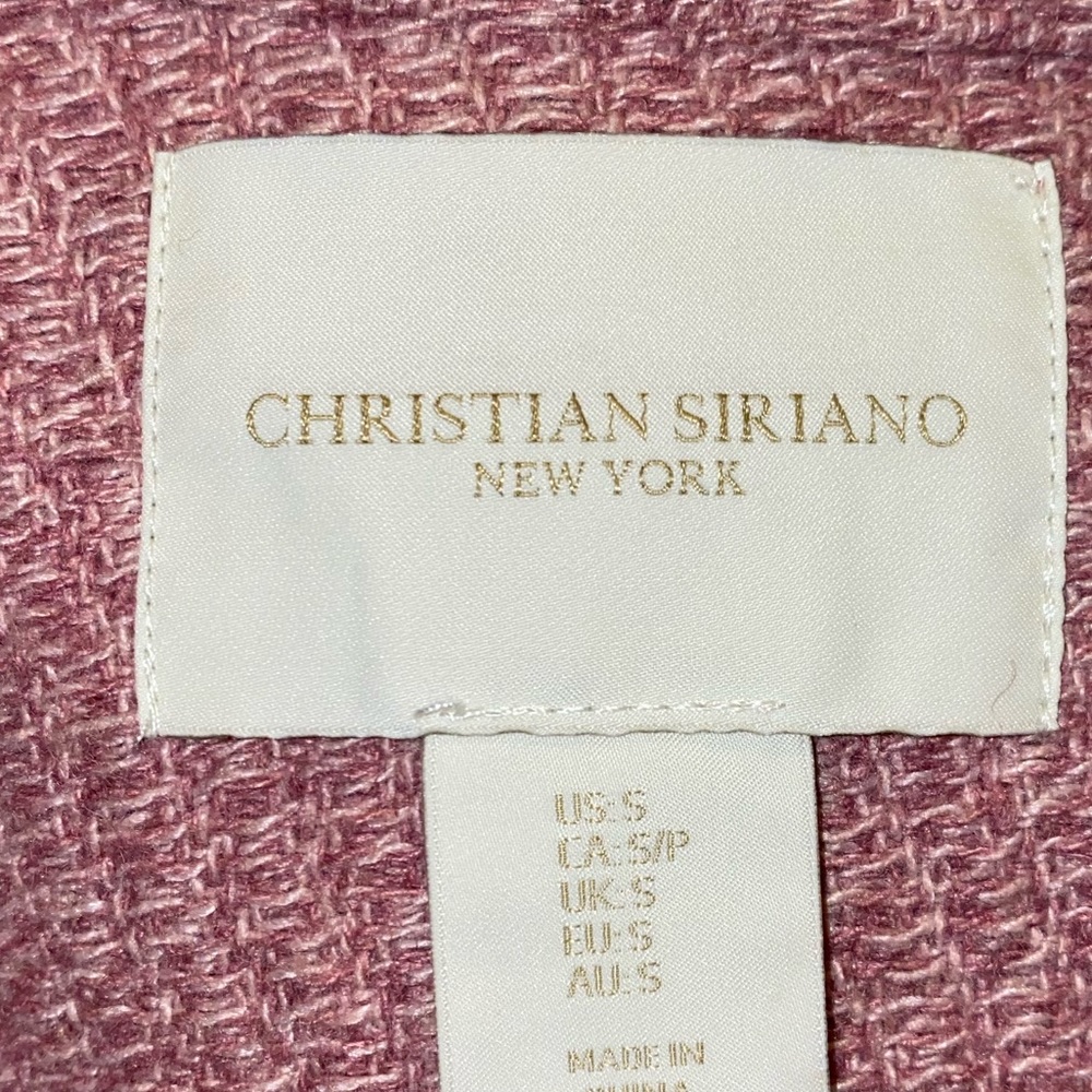 LIKE NEW Christian Siriano New York Wool Blend Knee Length Jacket - Picture 8 of 10